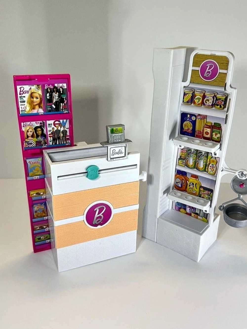 Barbie Doll Grocery Store Supermarket 2017 Playset - Parts As Seen